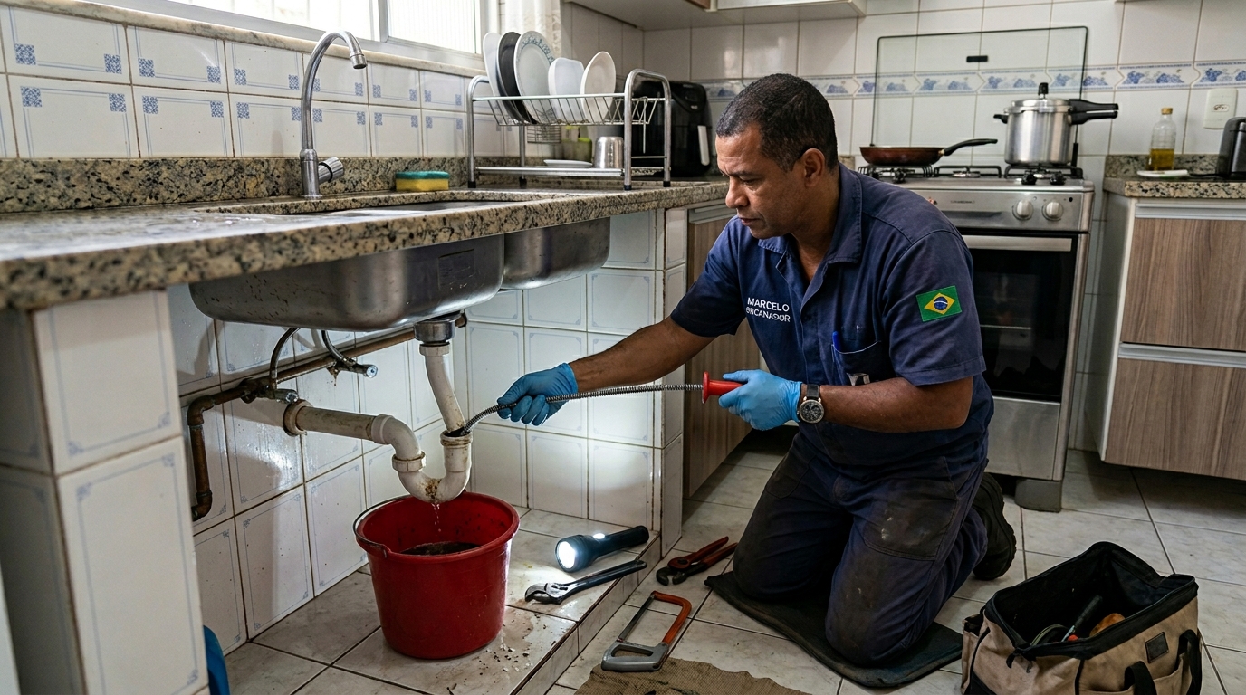 Desentupimento de canos com jato de alta pressão em Belo Horizonte-MG