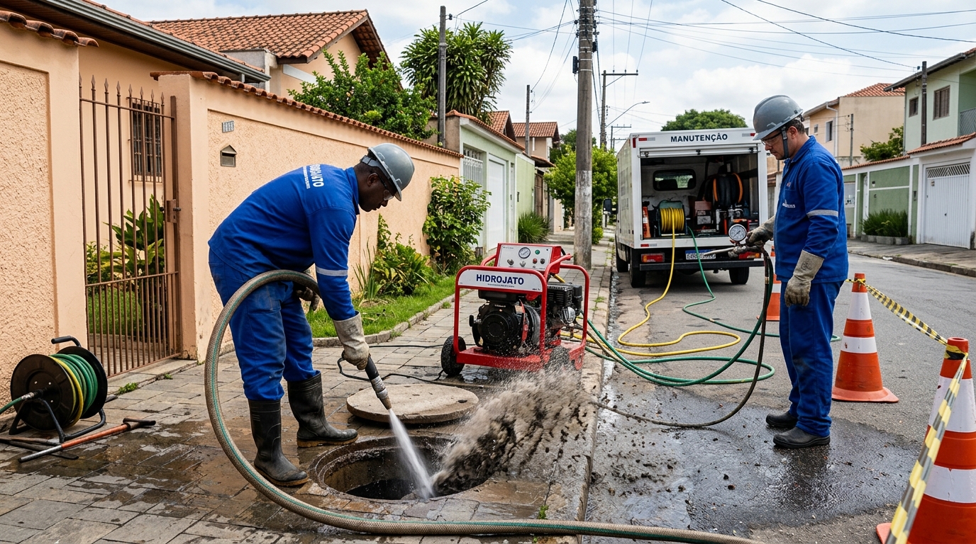 Hidrojateamento residencial em Belo Horizonte-MG