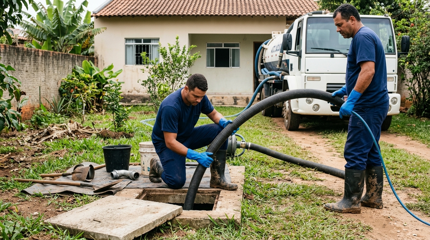 Esgotamento de fossa em Belo Horizonte-MG